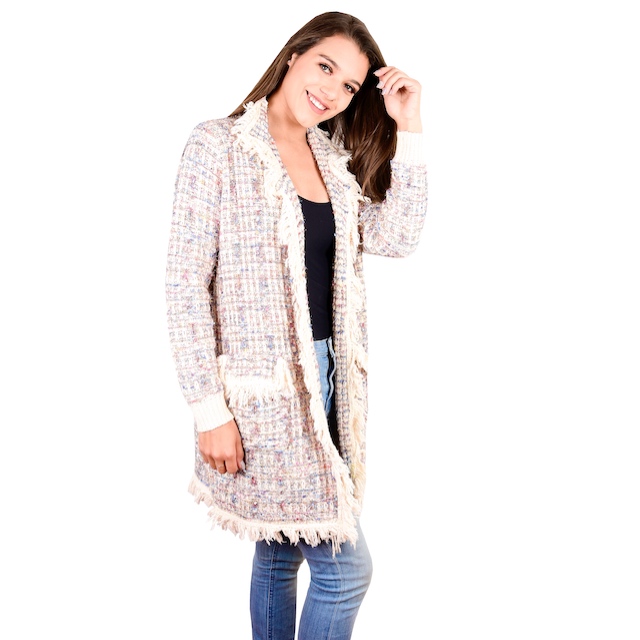 Cardigan para Mujer-Hueso By Zuio