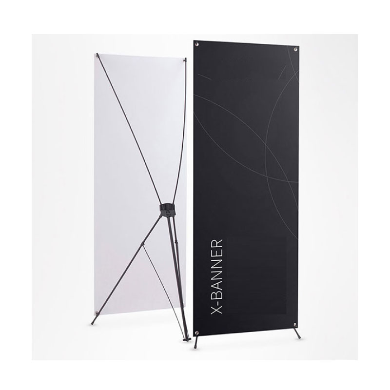 Portabanner X Banner Display Araña Pancarta 80 x 180 cm Metálico