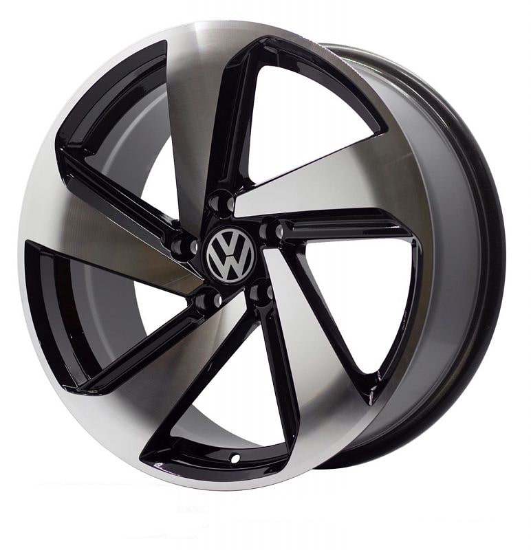 RIN SPORTIVA MODELO GTS 18" 5-112 NEGRO DIAMANTADO REP. VW GOLF GTI A7