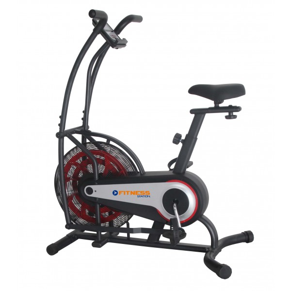 Bicicleta Fija Resistencia De Aire Fitness Station K8209