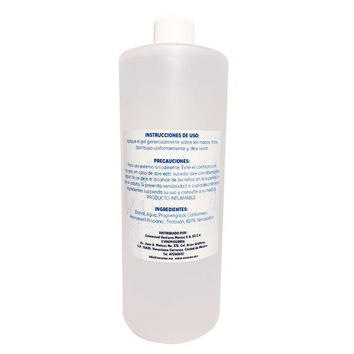 10 Pz Gel Antibacterial Desinfectante 1 Litro