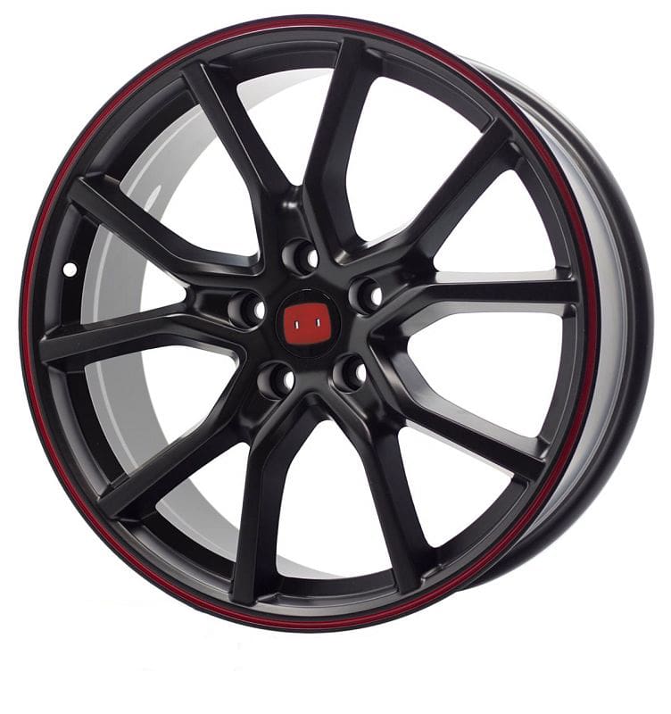  RIN R1 SPORT 19" 5-114 REP.HONDA CIVIC TYPE R 2019 COLOR NEGRO MATE LINEA ROJA MOD.192334