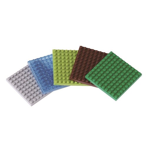 Nanoblock Accesorio Set de 5 bases de Colores 4cm x 4cm
