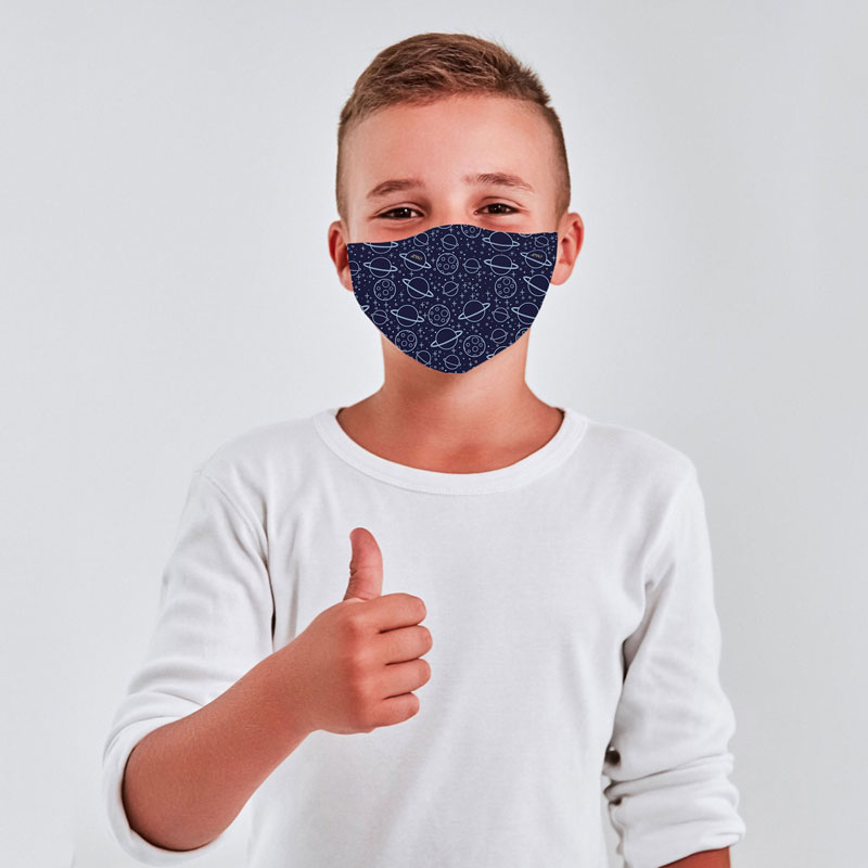 Mascarilla Antiviral Cubreboca Anti-Microbiana Con Fibra De Plata Silvadur® (Niño)