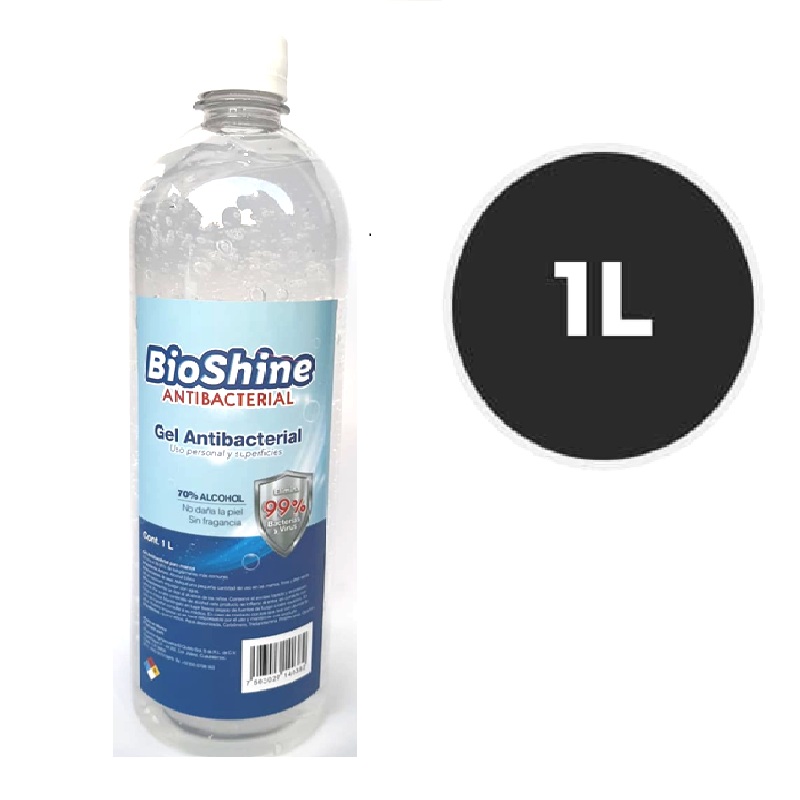 Gel Antibacterial  1 Litro 70 % alcohol de marca