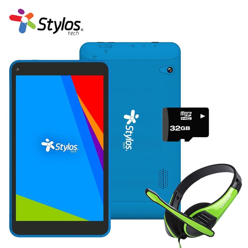 Tablet Taris STYLOS 7" 1Gb/8Gb Azul  Más Audífonos y Memoria Micro SD