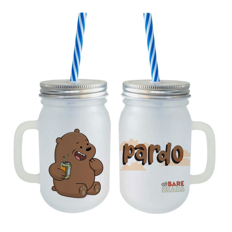 ESCANDALOSOS HEROE SHOP JUEGO DE 3 TARROS MASON 450 ML SATINADO MATE Y PORATA VASOS CIRCULARES HEROE SHOP