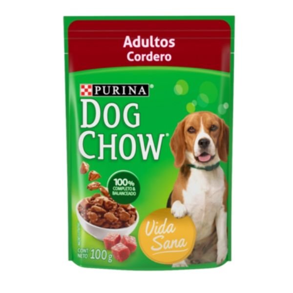 Sobre de Alimento Húmedo para Perro Purina Dog Chow ADULTOS CORDERO