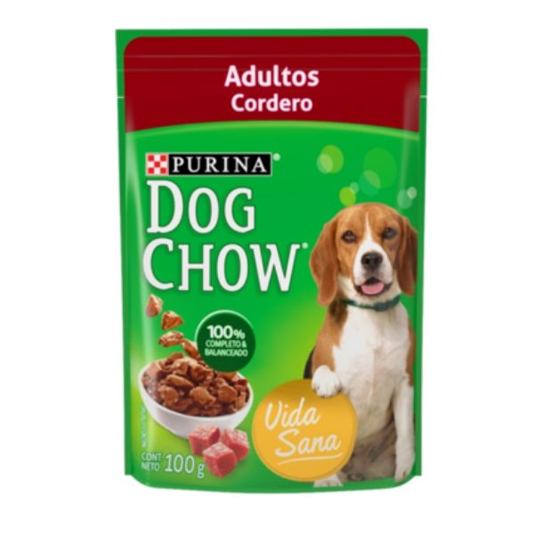 Sobre De Alimento Húmedo Para Perro Purina Dog Chow Adultos Cordero