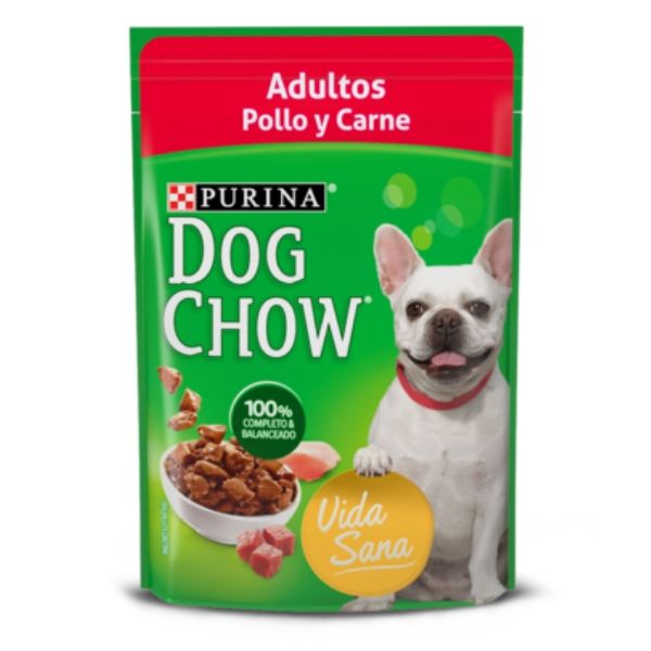 Alimento Humerdo Para Perro Dog Chow Adulto Sabor Pollo Y Carne 100 G