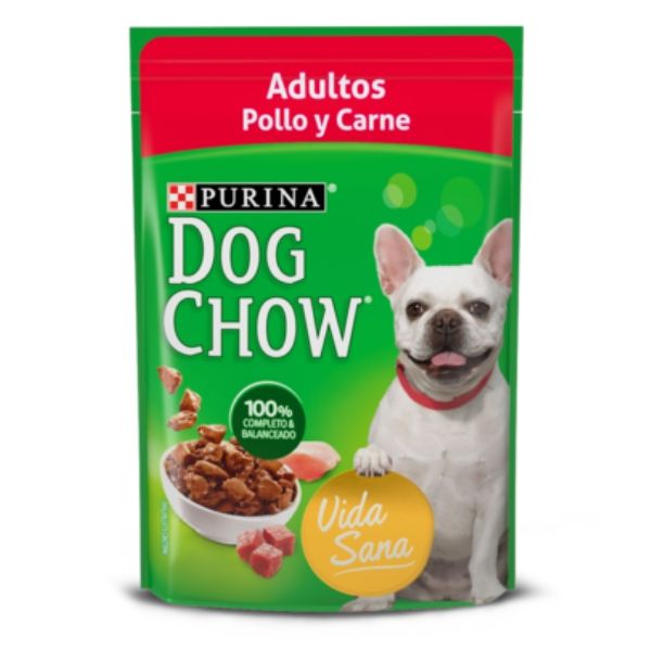 Alimento Humerdo para perro Dog Chow ADULTO sabor pollo y carne 100 g