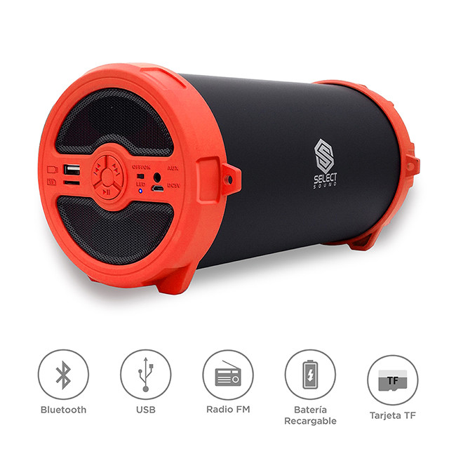 Bocina Bluetooth Bazooka Select Sound BT228 con Radio Fm