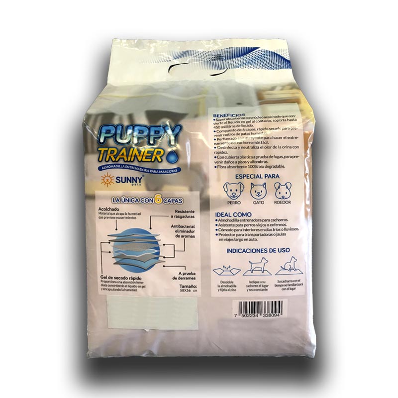 Tapetes Entrenadores Perros 32 pzas Pañales De Piso Sunny Zapetas