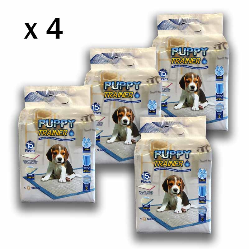 Tapetes Entrenadores Para Perros 60 Pz Pañales De Piso Sunny Zapetas Desechables