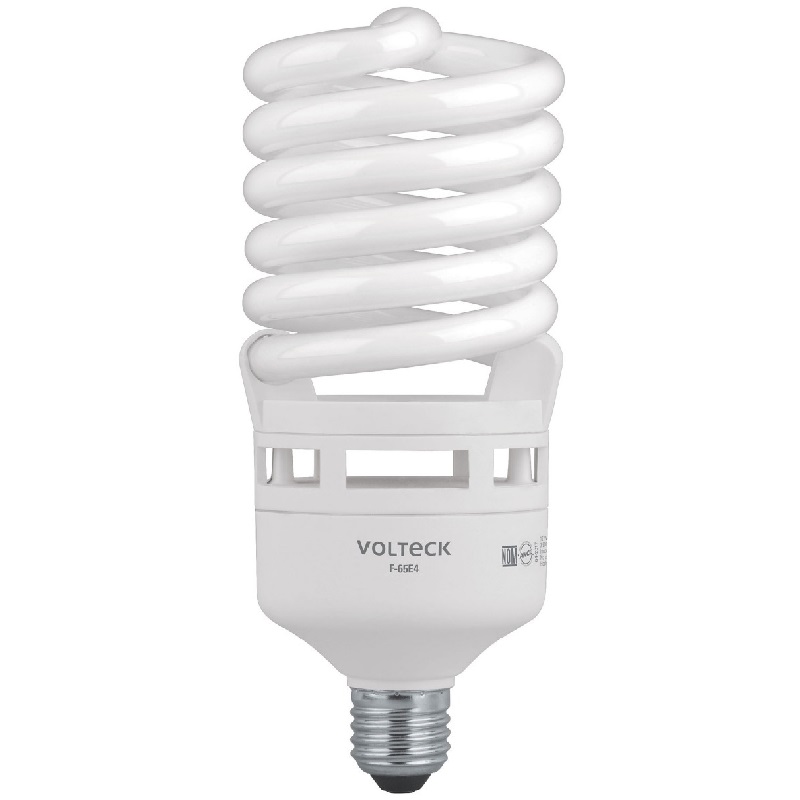 FOCO FLUORECENTE AHORRADOR VOLTECK 45W 75% AHORRO F-45EC