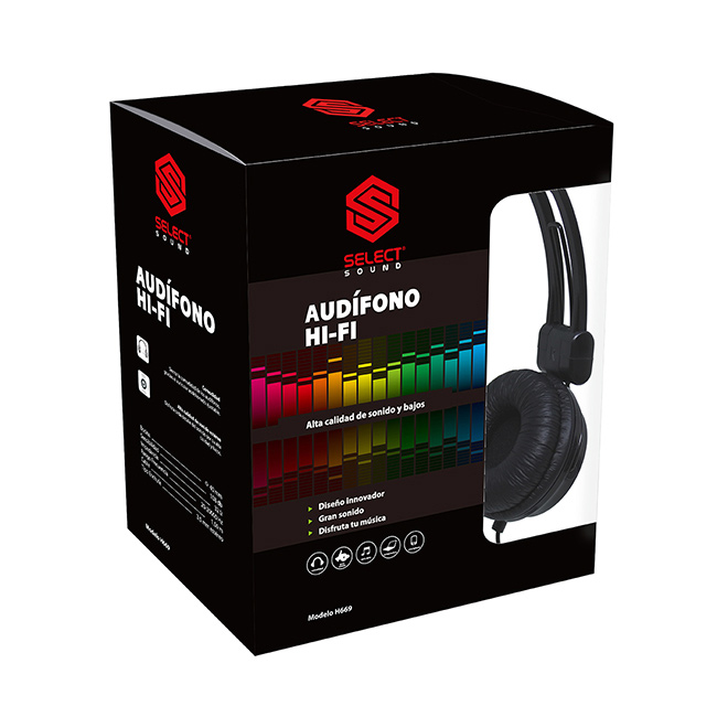 Audifonos Hi-fi Select Sound Ajustables Alambricos H669