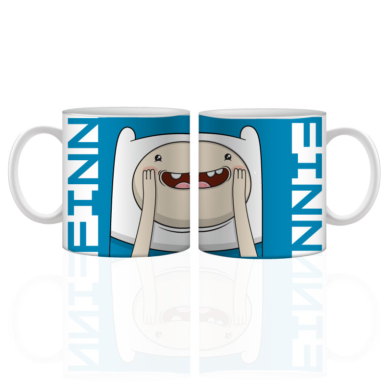 JUEGO DE 3 TAZAS DE CERAMICA DISEÑO HORA DE AVENTURA HEROE SHOP