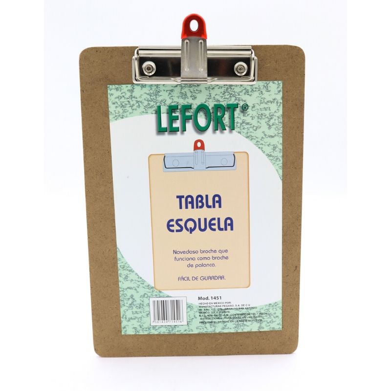 Tabla Sujeta Papel Lefort I-clip Esquela Sujetadocumentos