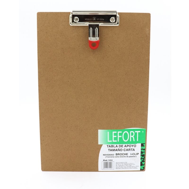 Tabla Sujeta Papel Lefort I-clip Carta Sujetadocumentos