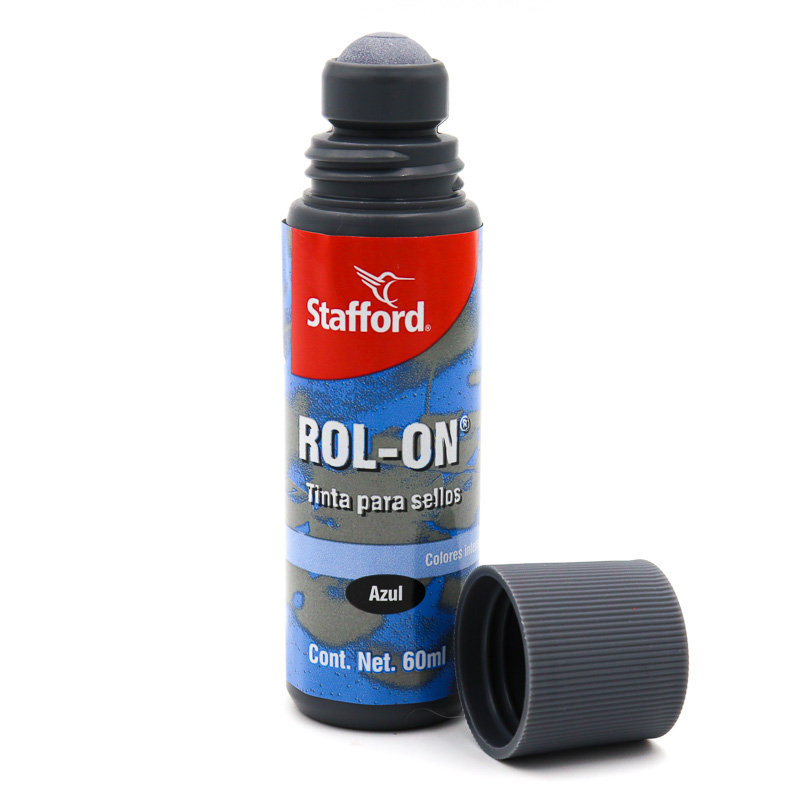 Tinta Para Sellos Stafford Rol-on 60ml Para Cojin Azor