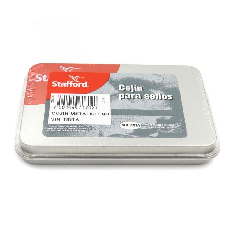 Cojin Para Sello Metalico Sin Tinta. Stafford