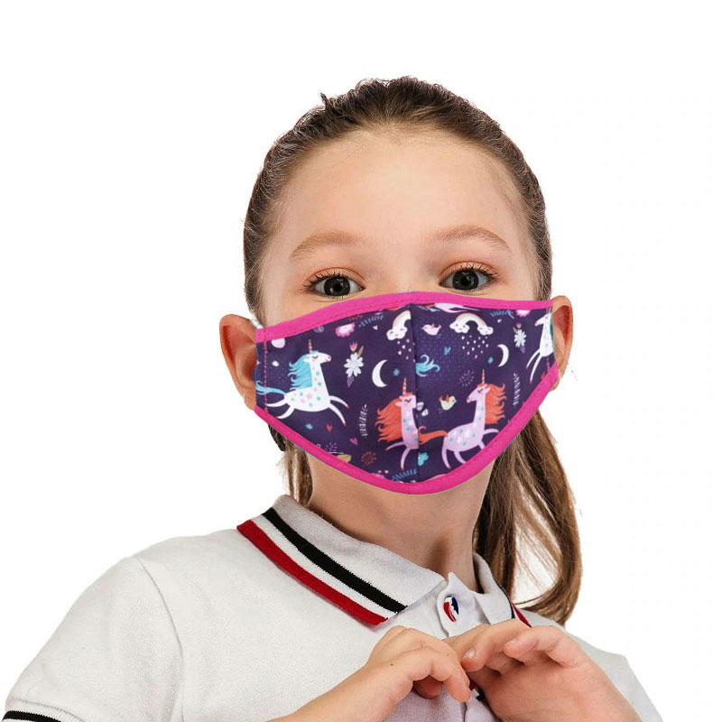 Cubreboca Mascarilla De Tela Doble Forro Corte Industrial para niño