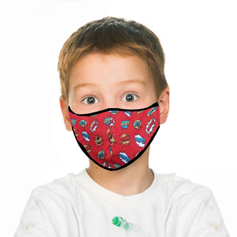 Cubreboca Mascarilla De Tela Doble Forro Corte Industrial para niño