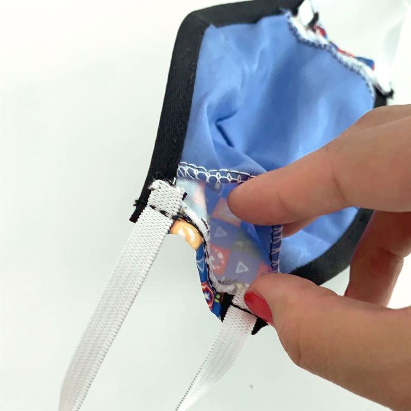 Cubreboca Mascarilla De Tela Doble Forro Corte Industrial para niño