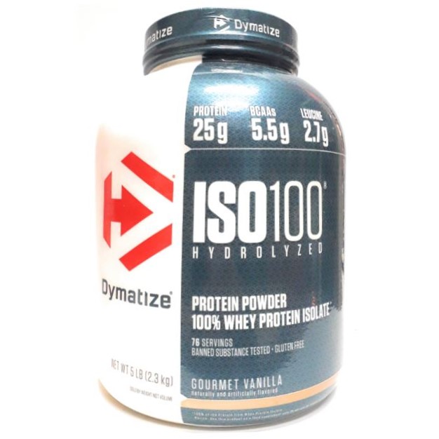 Proteína Iso 100, Sabor A Vainilla Gourmet, 5 Libras, Dymatize