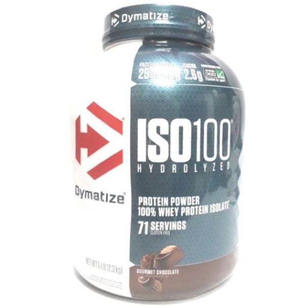 Proteína Iso 100, sabor a Chocolate Gourmet, 5 libras, Dymatize