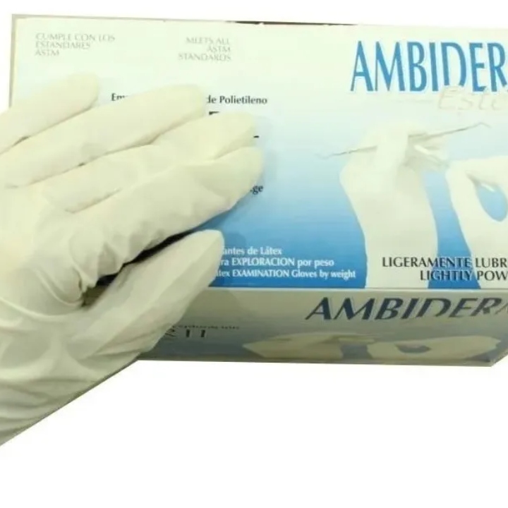 Paquete De Cubrebocas Kn95 + Par De Guantes Ambiderm Blanco