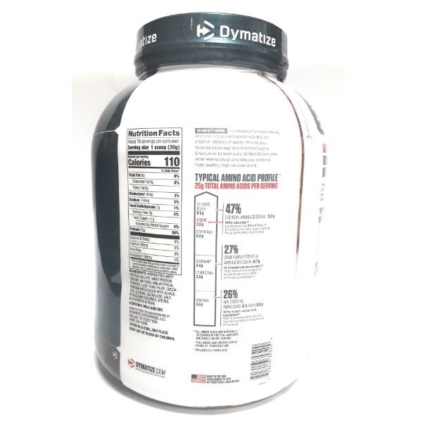 Proteína Iso 100, sabor a Galletas y Crema, 5 libras, Dymatize.