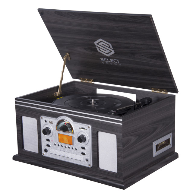 Tornamesa Nostalgico Select Sound BT9200 con Bluetooth, Radio Fm