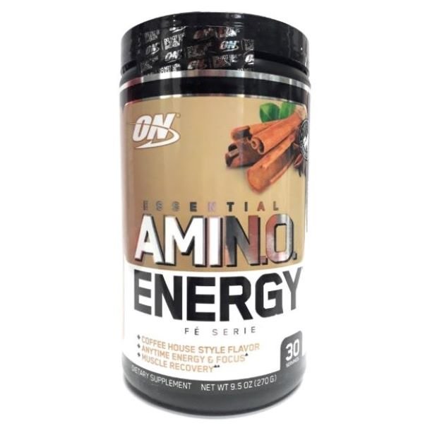 Aminoacidos Amino Energy, sabor a Helado de Té Chai Latte, 30 Servicios, Optimum Nutrition