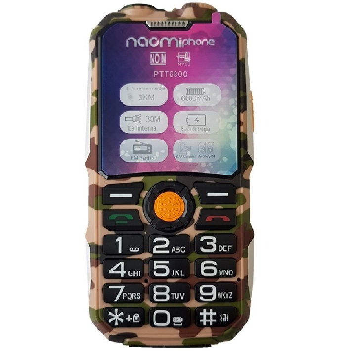 Celular Uso Rudo Naomi Phone Ptt6800 Power Bank Radio