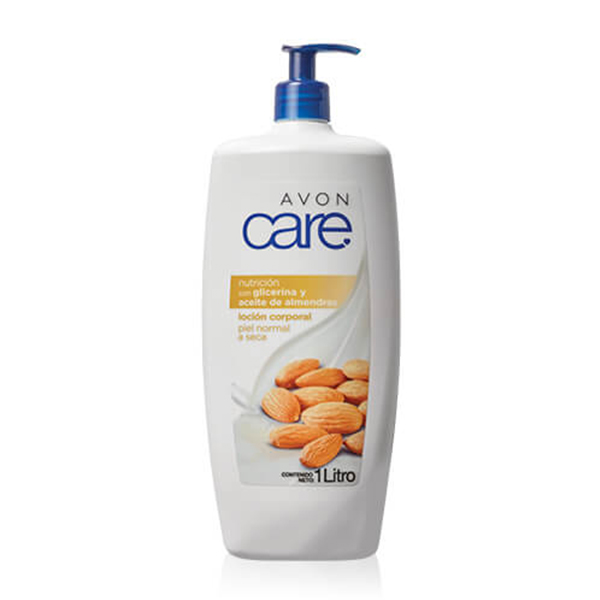 Avon Care Nutrición Con Glicerina Y Aceite De Almendras Loción Corporal para Piel Normal a Seca 1 L.