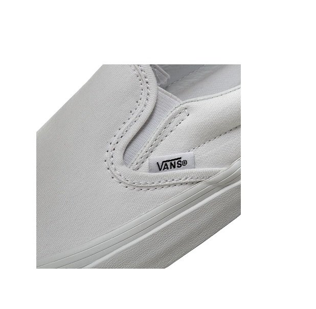 Tenis Vans Classic Slip-On True White Unisex Originales VN000EYEW00