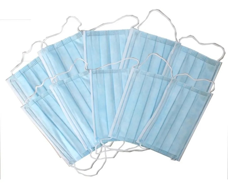 Paquete De 10 Cubrebocas Termosellado 3 Capas Color Azul