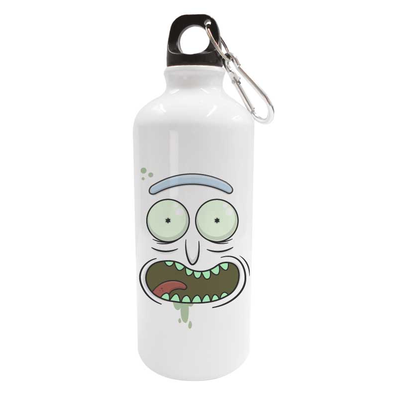 RICK Y MORTY PAQUETE DE BOTELLA DE ALUMINIO Y BOLSA DISEÑO "I TURNED MYSELF INTO A BOTTLE, MORTY"