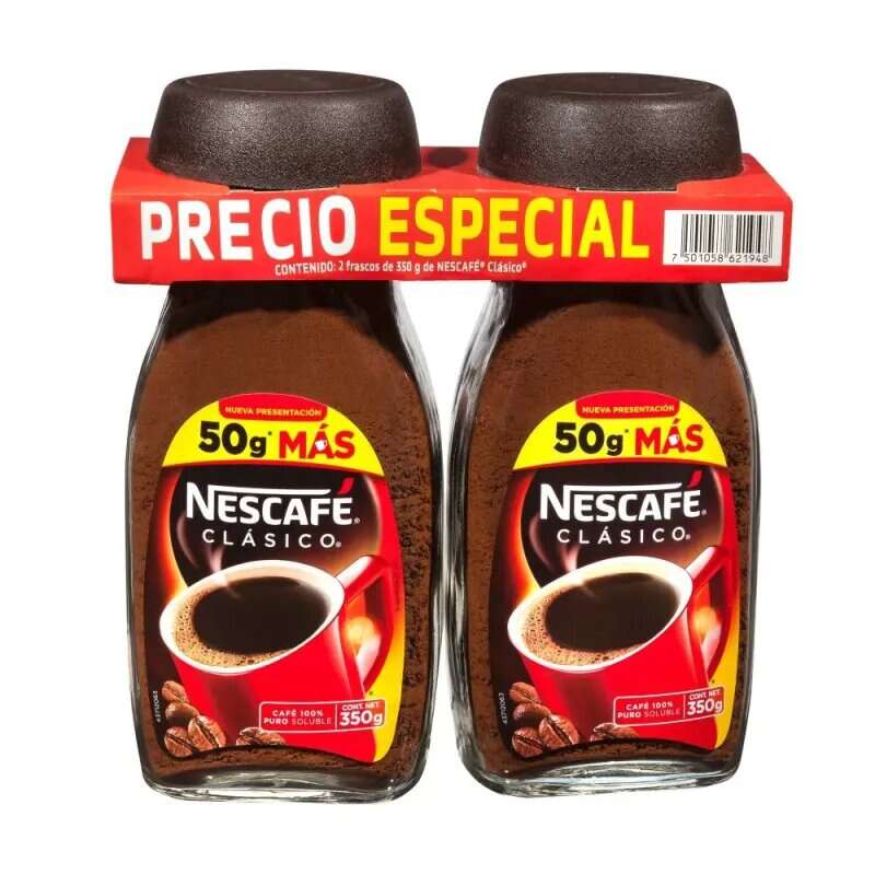 Café Soluble Nescafé 2 pzas de 350 g