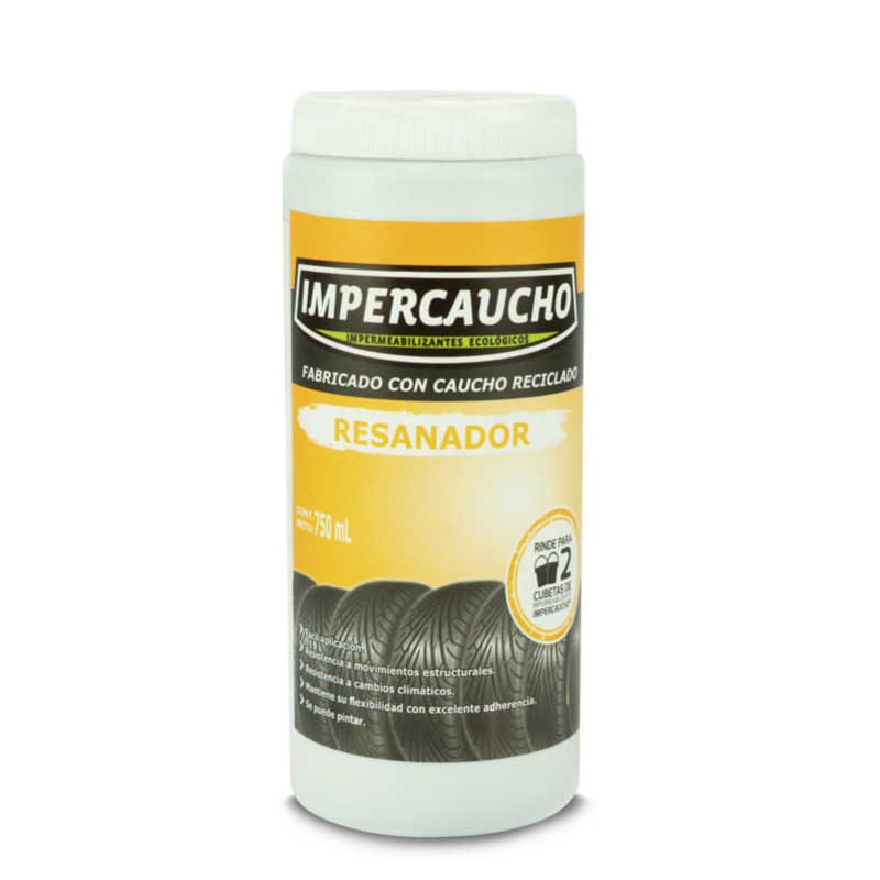 Resanador Caucho Reciclado Impercaucho 750 ml