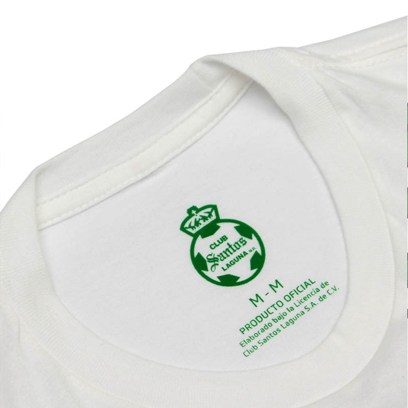Playera Niño Santos Laguna  Somos Guerreros Blanco Producto Oficial