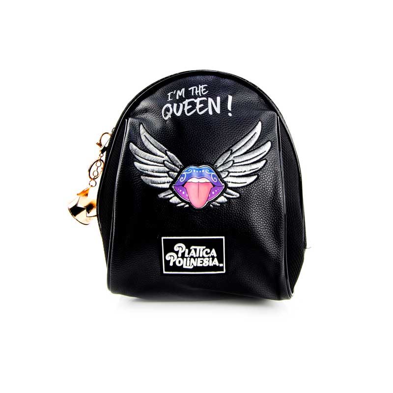 Mochila Original Los Polinesios IÂ´m the Queen Black (Incluye Corona)