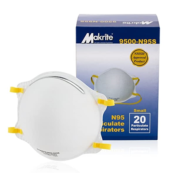 Mascarilla Cubrebocas Original Makrite N95 Tipo Concha Niosh Fda
