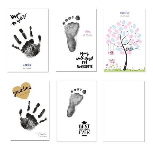 2D IMPRESIONES MÁGICAS Set de regalo ninos para hacer impresiones de manos o pies sin usar colores (kids)
