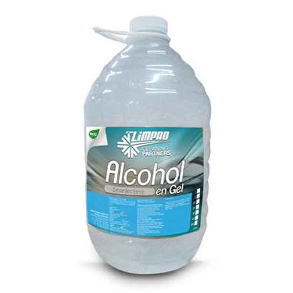 Gel antibacterial Alcohol en Gel Para Manos Limpro de 5 Litros