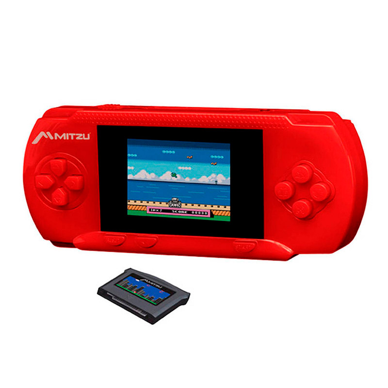 Consola portÃ¡til con 300 videojuegos roja