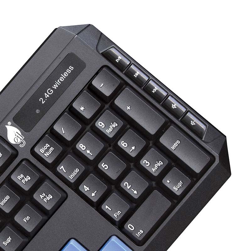 Kit Multimedia de Teclado y Mouse InalÃ¡mbrico Green Leaf