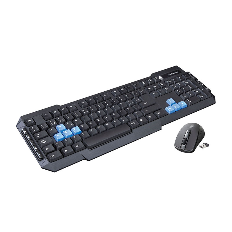 Kit Multimedia de Teclado y Mouse InalÃ¡mbrico Green Leaf