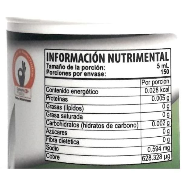 Suplemento Alimenticio, Clorofila Líquida , sabor a Menta Hierbabuena, con 750 ml , Nautal Health